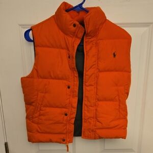 RL/Polo Orange Kids Puffer Vest